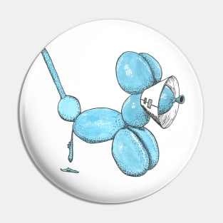 Popped Balloon Dog Pin