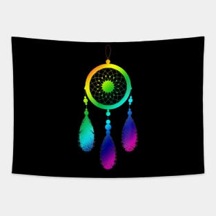 Native American Dream Catcher Rainbow Tapestry