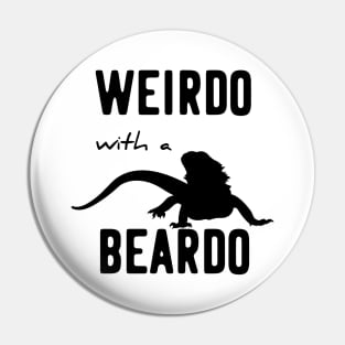 weirdo with a beardo Pin