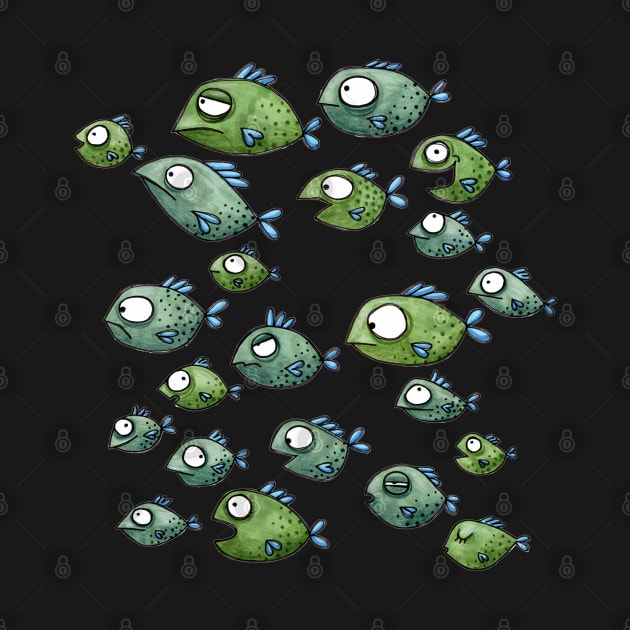 Fish swarm - fish - swarm fish by JunieMond