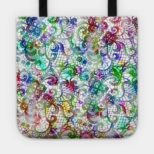 Tie Dye Lace Tote