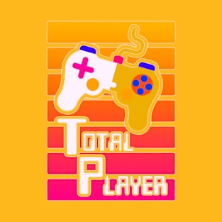 Colorful Total Player Gaming Design T-Shirt