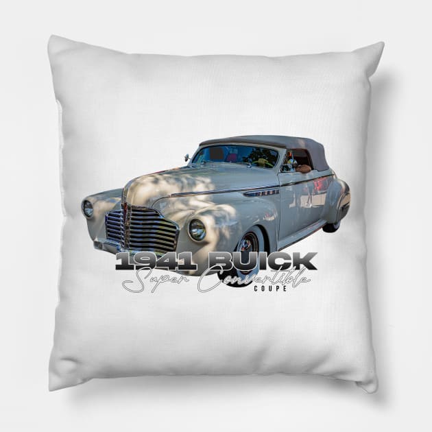 1941 Buick Super Convertible Coupe Pillow by Gestalt Imagery