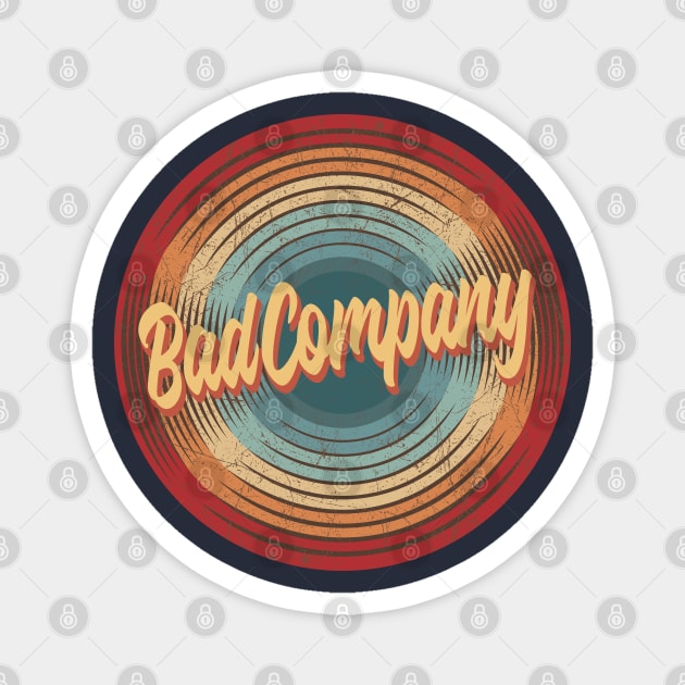 Bad Company Vintage Circle Magnet by musiconspiracy