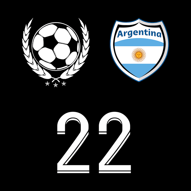 Argentina Soccer Fans Jersey Argentinian Flag Football Lovers by TeeBlade