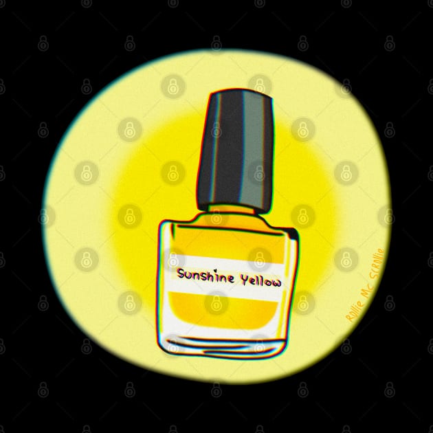 Sunshine Yellow Nail Polish by ROLLIE MC SCROLLIE