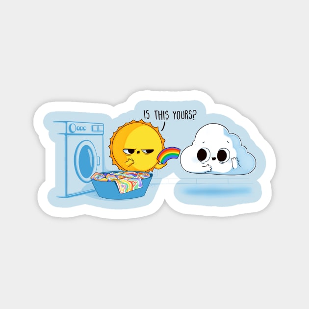 Laundry Mixup Magnet by Naolito