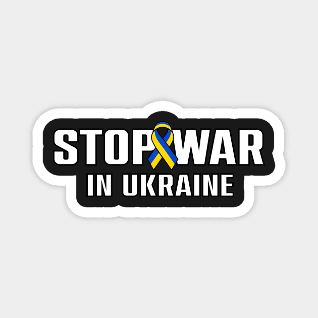 stop war in Ukraine Magnet by lounesartdessin