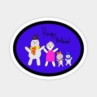 frosty family Magnet