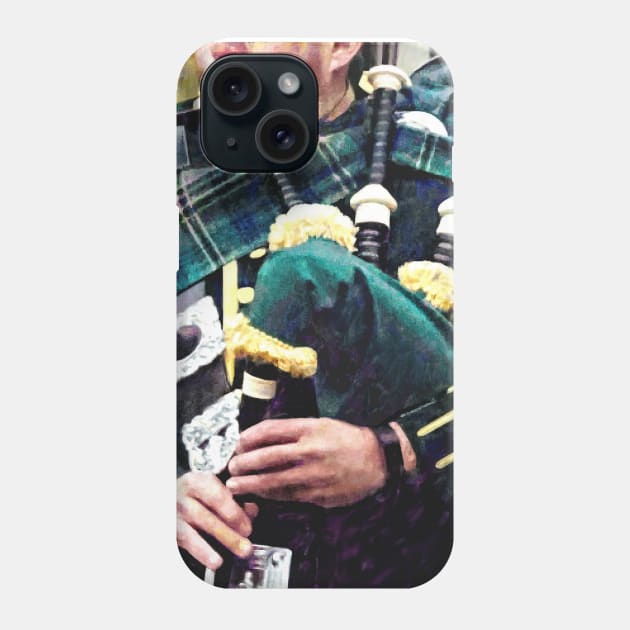 Music - Closeup of Bagpiper Phone Case by SusanSavad