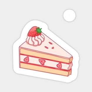 Happy Strawberry Cake Magnet