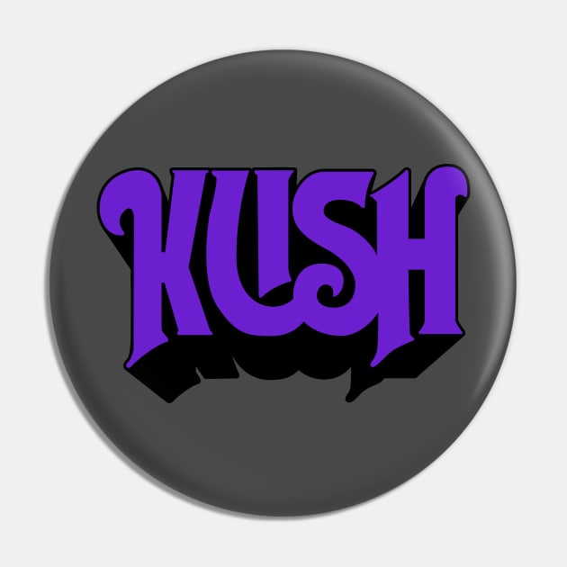 Purple Kush - Parody Band Design Pin by deancoledesign