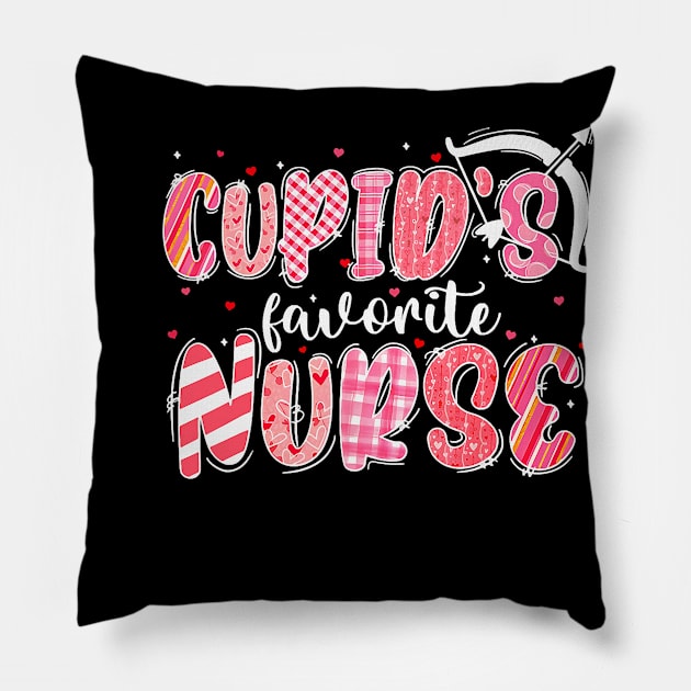 Cupid's Favorite Nurse,Valentine ER ICU NICU RN Nurses Pillow by jadolomadolo