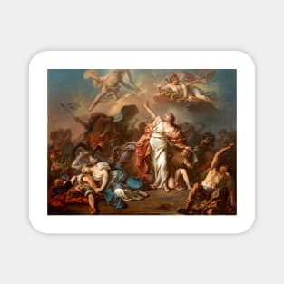 Apollo and Diana Attacking the Children of Niobe - Jacques-Louis David Magnet