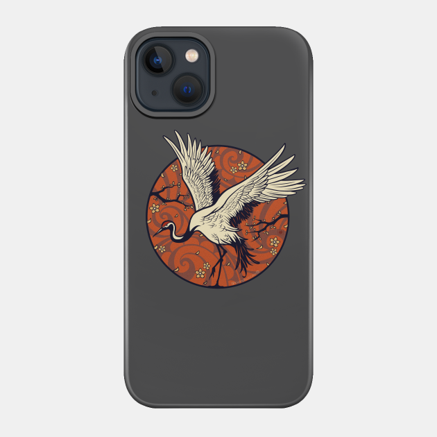 Crane Circle - Bird - Phone Case