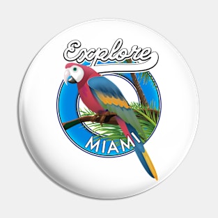 Explore Miami retro logo Pin