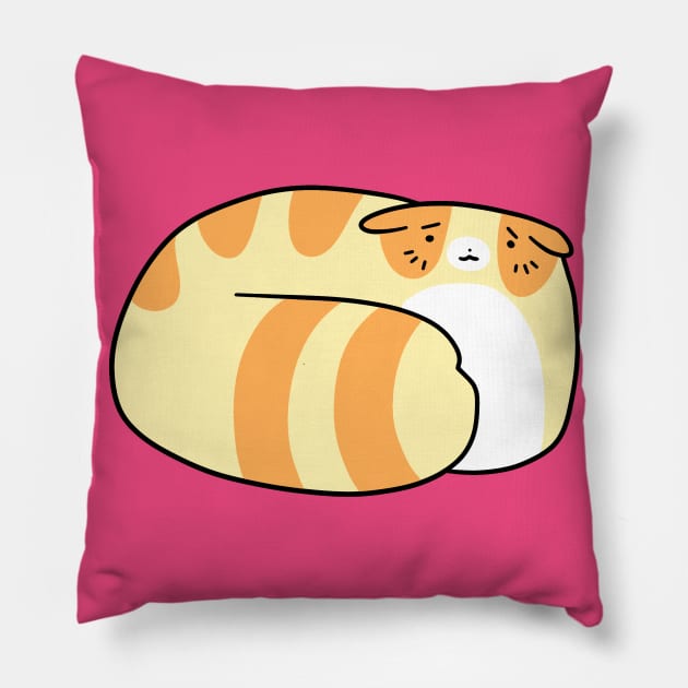 Scottish Fold Tabby Pillow by saradaboru