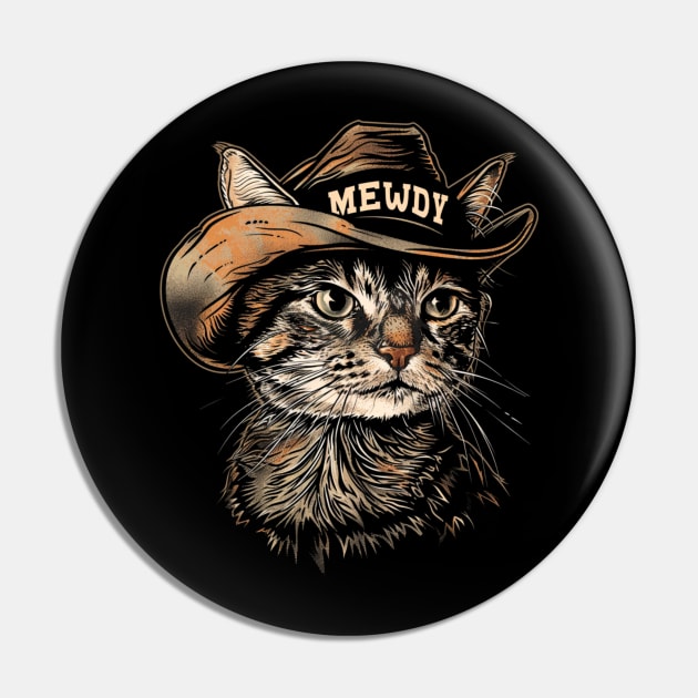 Cat Cowboy Expedition Paw Pin by RazonxX