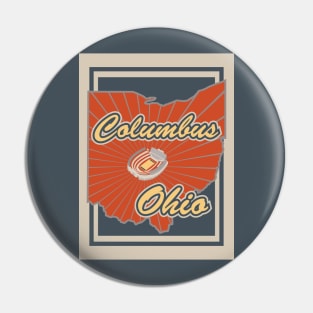 Columbus Ohio Travel Print Pin