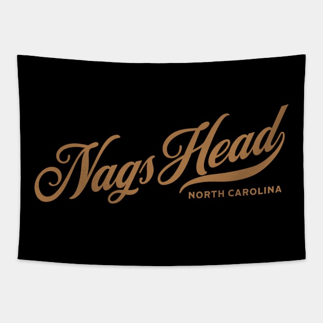 Nags Head, NC Beachgoing Vacationing Tapestry by Contentarama