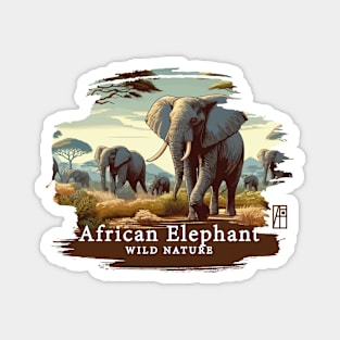 African Elephant - WILD NATURE - ELEPHANT -9 Magnet