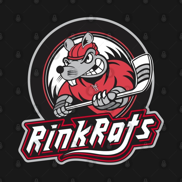 Rink Rats Hockey Logo by DavesTees
