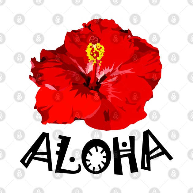 Aloha Hibiscus Flower Bloom - Hawaii Floral Style by Jahmar Anderson