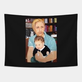 dad and baby Tapestry