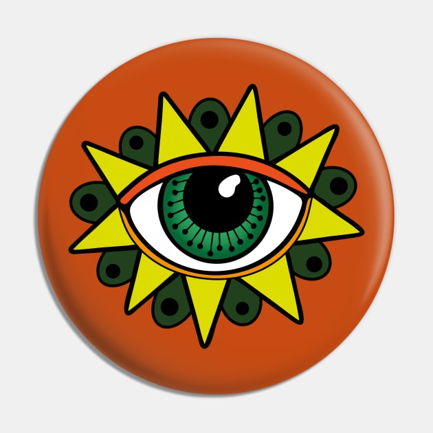 Eye Flower Pin by majoihart