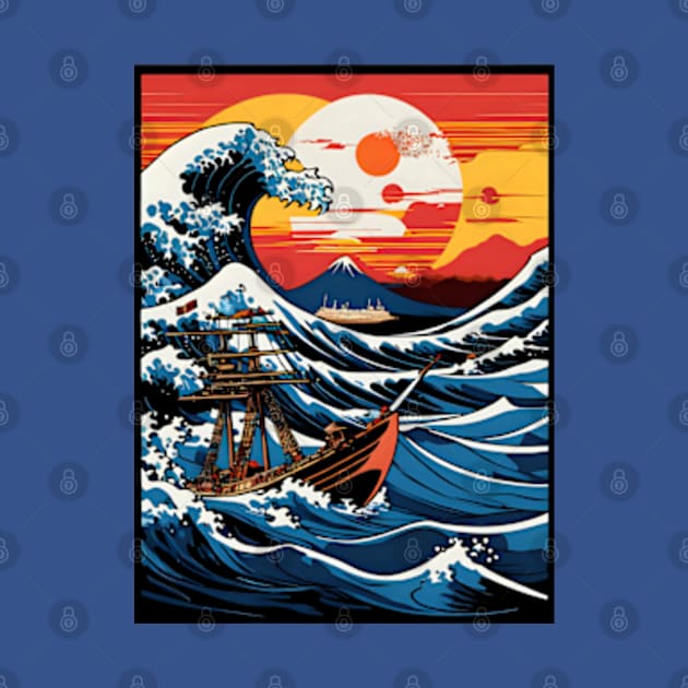 The Great Wave off Kanagawa by Rogue Clone