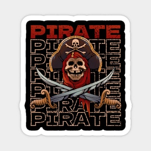 Skull Pirate Magnet