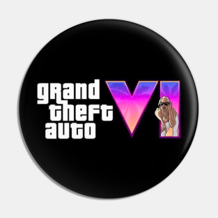 GTA 6 (Grand Theft Auto)-cool game design Pin