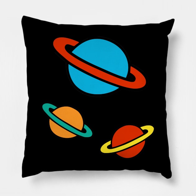 Planets Pillow by evannave