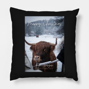 Glasgow Christmas card Pillow