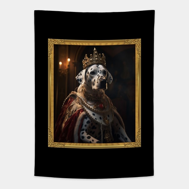 Elegant Dalmatian - Medieval Croatian Queen (Framed) Tapestry by HUH? Designs