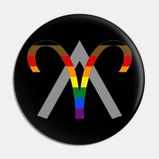 Anthony Aries Pride Logo Pin
