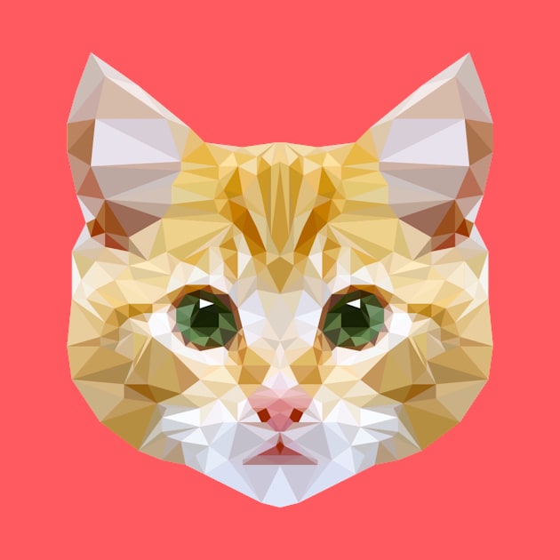 Low Poly Kitty Cat by SchaubDesign