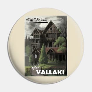 Vallaki Tourism Poster - Barovia Ravenloft D&D Art Pin