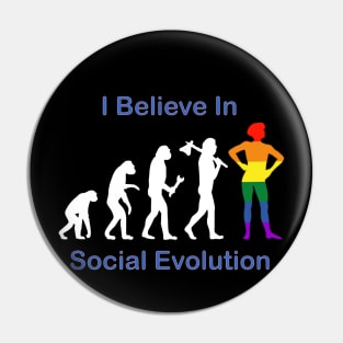 LGBTQ social evolution ascent of humankind Pin