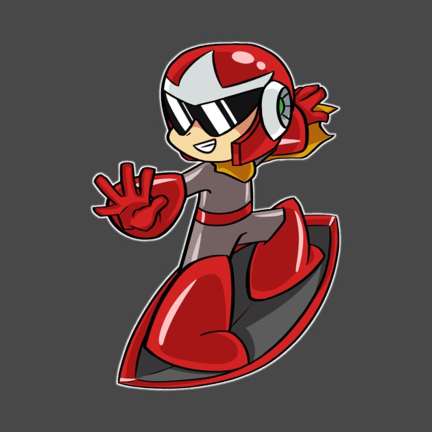 Shield Surfing Protoman by LegoNinjaBilbo