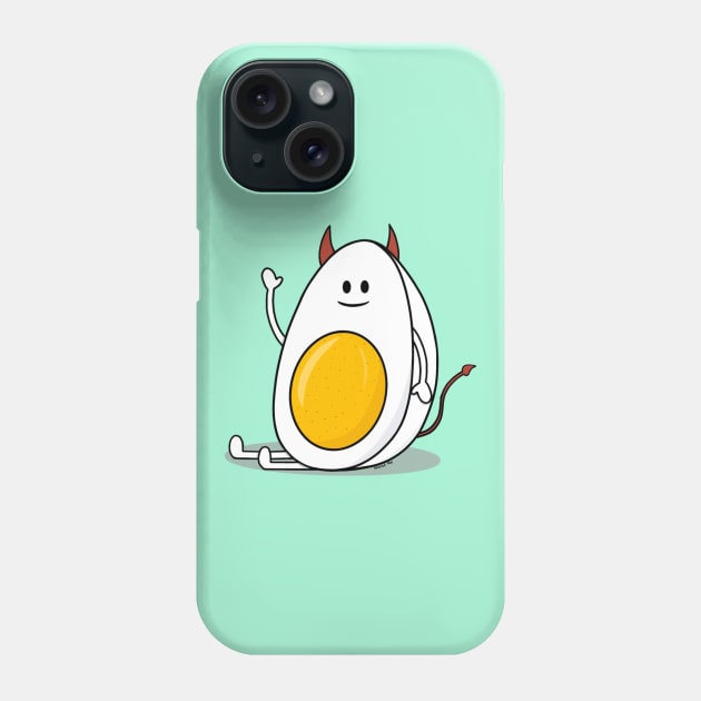 Happy Deviled Egg Phone Case by Coconut Moe Illustrations