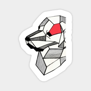 Geometric Dog Magnet