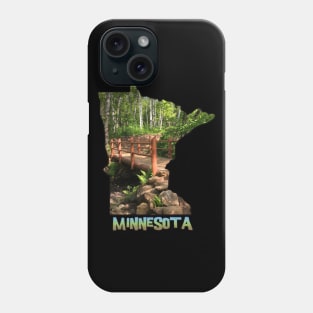 Minnesota State Outline (Duluth Traverse Bike Trail Bridge) Phone Case