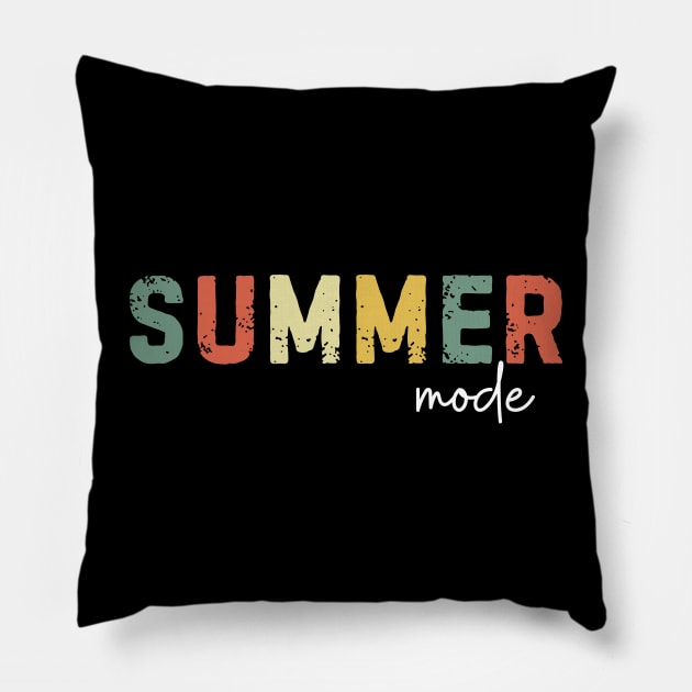 Vintage Summer Mode For Camping Family Vacation Trip in 2024 Pillow by zofry's life