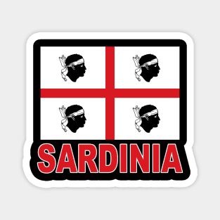 The Pride of Sardinia - Sardinian Flag Design Magnet