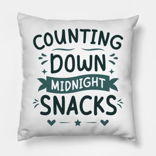 Counting Down Midnight Snacks Pillow