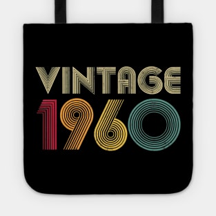 60th Birthday Gift Vintage 1960 60 Years Old Men Women Retro T-Shirt Tote