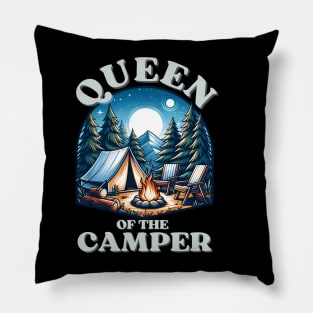 QUEEN OF THE CAMPER Pillow