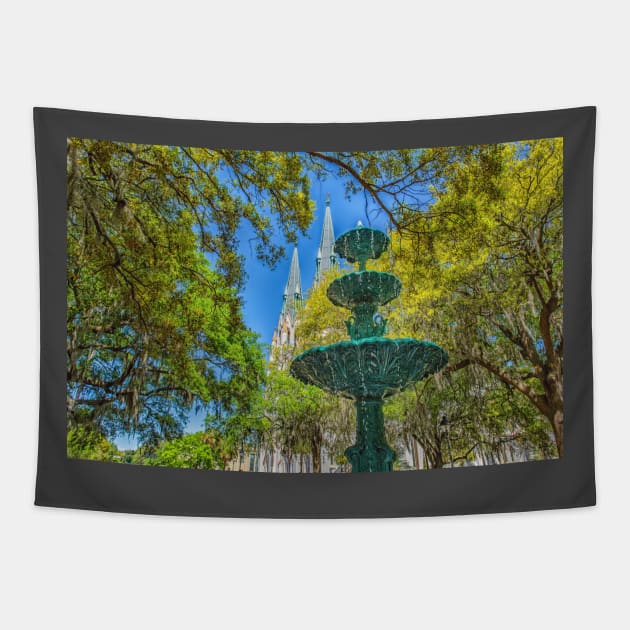 Historic District Savannah Georgia Tapestry by Gestalt Imagery