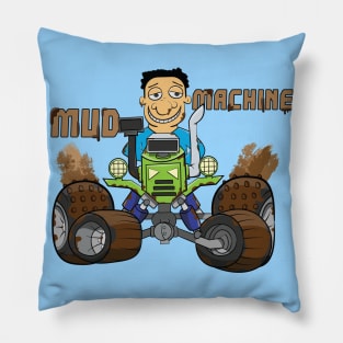 Mud Machine Off Road Truck Tractor Pillow